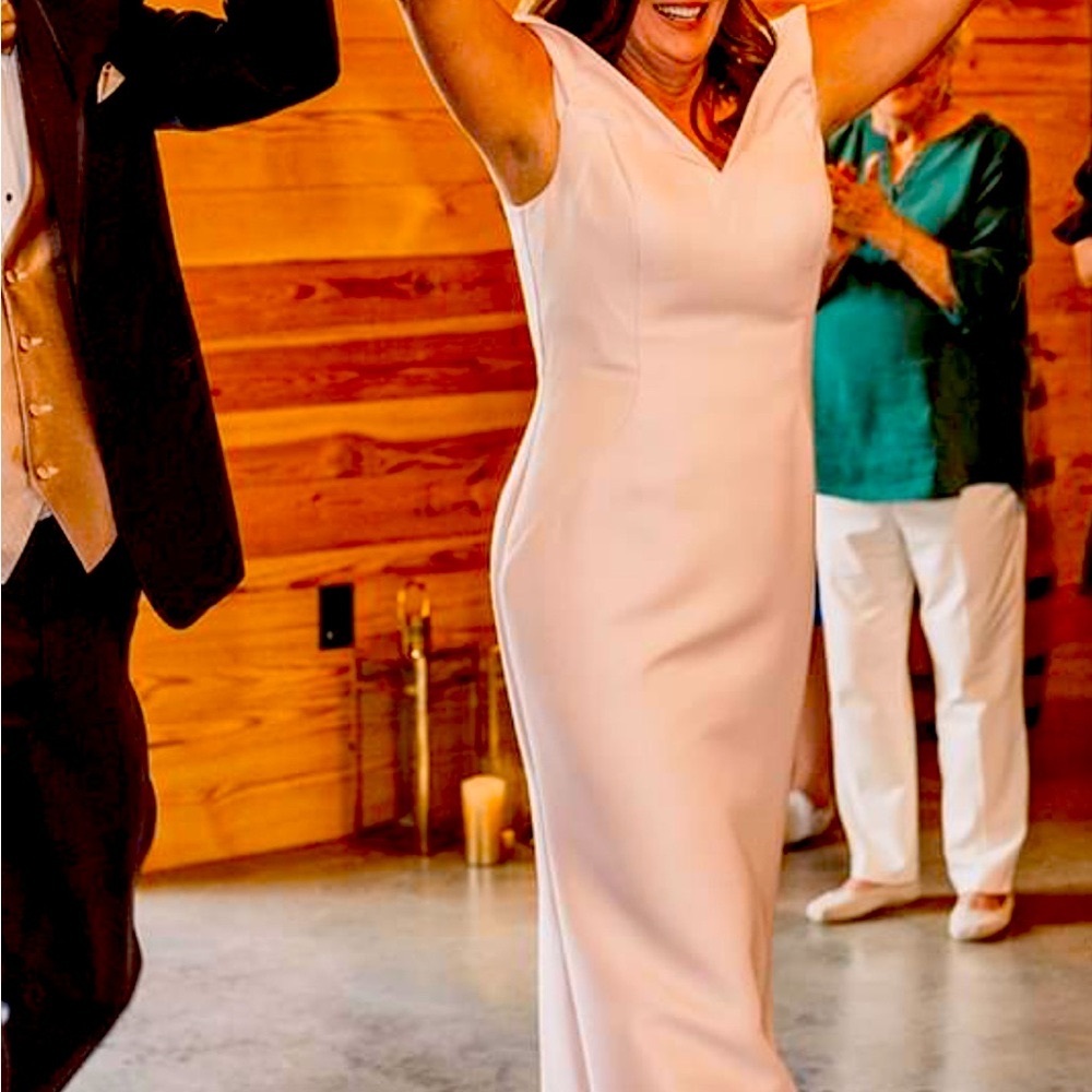 Pink Sweetheart High Low Gown for Weddings - Picture 1 of 2